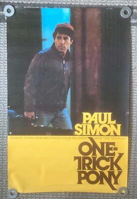 Paul Simon One Trick Pony Promo Poster 1980 Original | eBay