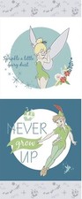 Disney Peter Pan Multicolor 17" Panel 100 Cotton Fabric by The Panel