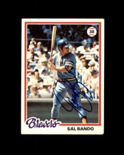 Sal Bando Signed Original 1978 Topps Milwaukee Autograph