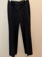 Classiques Entier Womens Dress Pants Black Wide Leg Wool Size 6