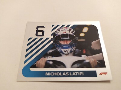 2021 TOPPS F1 OFFICIAL STICKERS CHROME LATIFI n 212 NEW NEVER ATTACHED