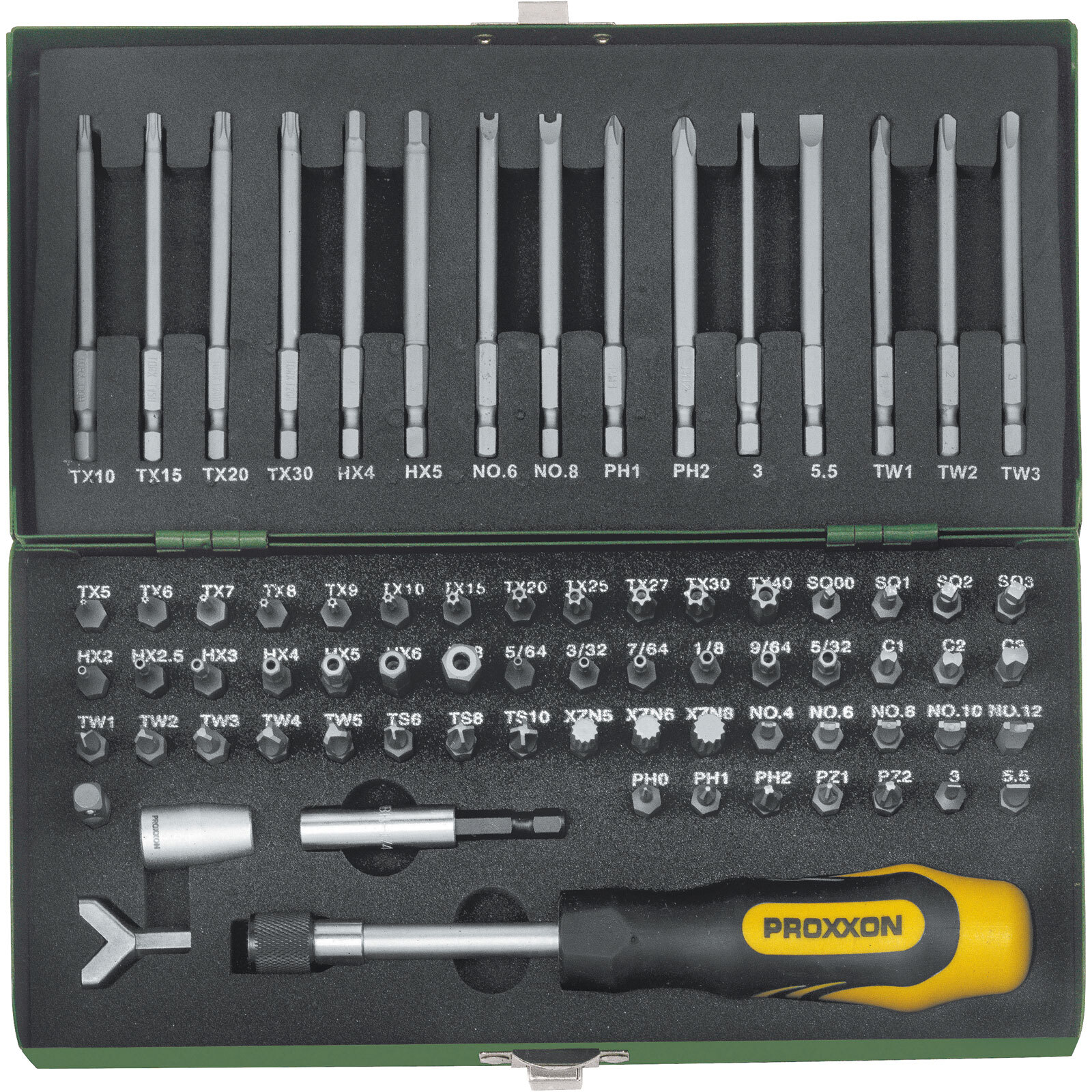 Proxxon Industrial 23107 Super Safety And Specialty Bit Set - 75 Piece