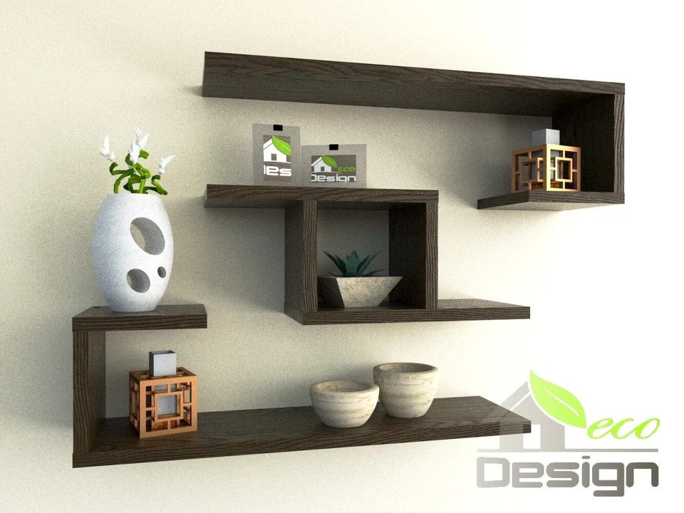 mensole da parete in legno cubo design galaxya vari colori - Immagine 4 di 4