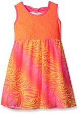 Limited Too Little Girls' Chiffon Dress with Zebra Print Skirt MRSP 32.00