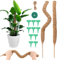 Monstera Rankhilfe, 2 StüCk 70Cm Moosstab Pflanzenstab Biegsame Moosstab Monster
