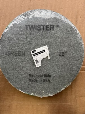 Twister Pad 20'' Green Floor Pad - 1 Pack Of 2 Pads