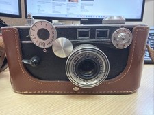 Vintage Argus C-3 35mm Film Camera 50mm Coated Cintar Lens f/3.5  Leather Case