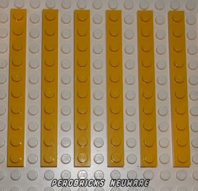 Lego Basic 6 Platten 1x10 gelb #4477 NEUWARE