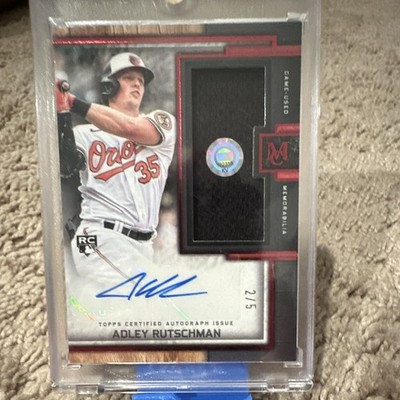 Topps 2023 Museum Collection Adley Rutschman RC Auto Relic #ARA-AR 2/5