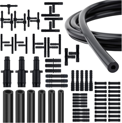 #ad Vacuum Line Kit 6Pcs 5Ft Vacuum Hose Automotive with 64Pcs Vacuum Line Connecto $26.99