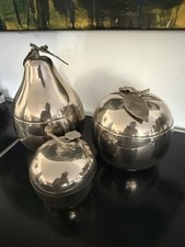 Turnwald Collection International - Eisbeh&auml;lter, 3er Set versilbert, Vintage