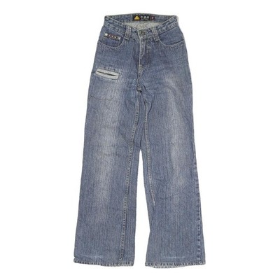 CZG Damen Regular Fit Wide-Leg Jeans Baumwollmischung Patchwork W22 L27