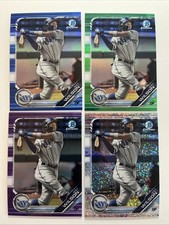 2019 Bowman Chrome IZZY WILSON Speckle, Blue, Green, Purple! - (4 Cards Total)