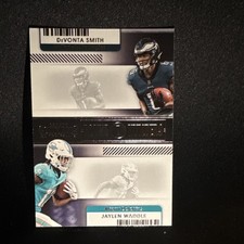Panini 2021 Contenders Round Numbers Jaylen Waddle DeVonta Smith RN-DSM NFL