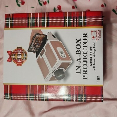 The Original Fun Workshop Brown Portable In-A-Box Projector for Smartphone