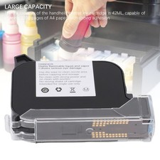 Cartucho de tinta solvente de secado rápido tinta de secado rápido para impresoras de mano negro 42 ml