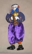 Clown Puppe 33 cm Dekoration Karneval Fasching Fastnacht Party