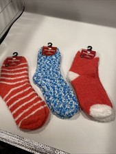 Snugadoo Socks 3 Pair Soft Fuzzy Ankle Socks