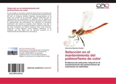 Selección en el mantenimiento del polimorfismo de color Rosa Ana Sánchez Guillén