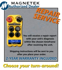 Magnetek Flex 4EX TX transmitter Repair Evaluation we email you Repair Report