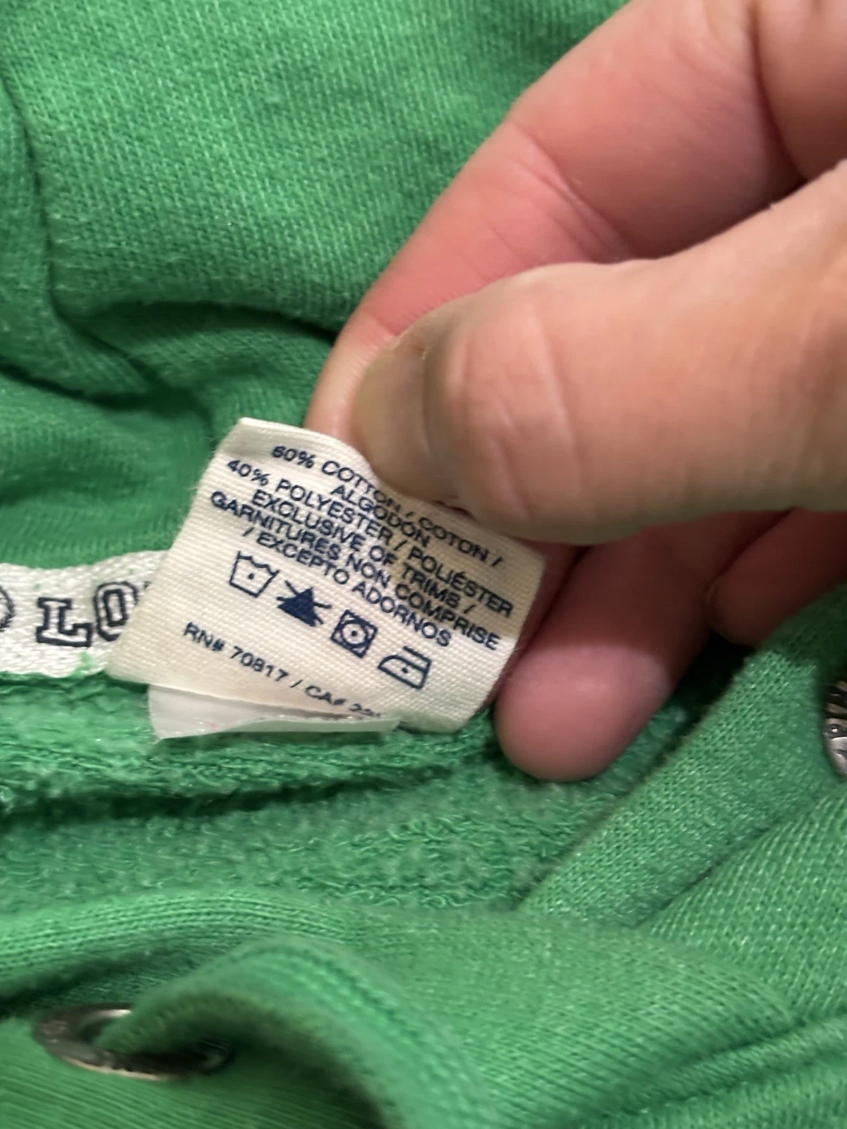 UNDERCOVER Felpa con cappuccio vintage ROSA Victoria’s Secret 2010 logo boxy crop taglia Large