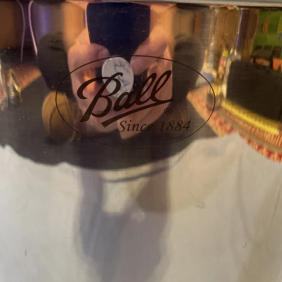 BALL WATERBATH CANNER Stainless ELITE STAINLESS STEEL 21 Quart POT JAR RACK LID - Image 3 of 4