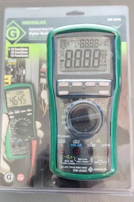 Greenlee DM-830A Digital Multimeter Auto Range TRMS DMM Electrical Tester