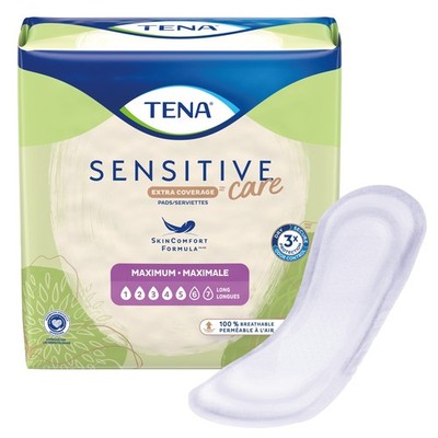TENA Incontinent Pad 15'' L Long Length 39 Ct