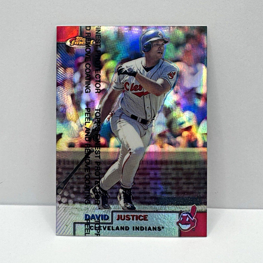 Topps Finest 1999 David Justice #73 Cleveland Indians Refractor MLB