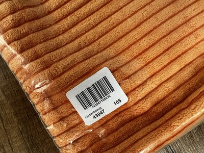 Kissenbezug 40x40 cm   Weich & Gestreift   Orange oder Beige   Neu & OVP