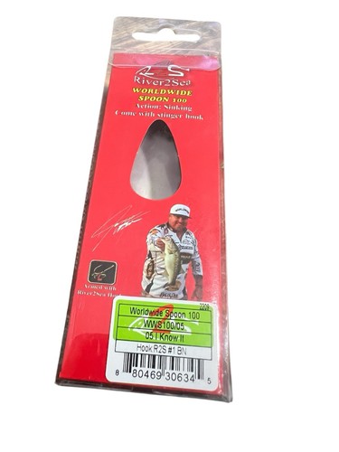(4)River2Sea Worldwide 4” Spoon 100 Sinking With StingerHook~James Watson Series - Picture 4 of 4