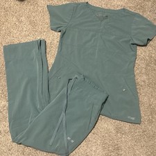Grey  s Anatomy Signature Scrub Set By Barco Small Pants/Top Green Women