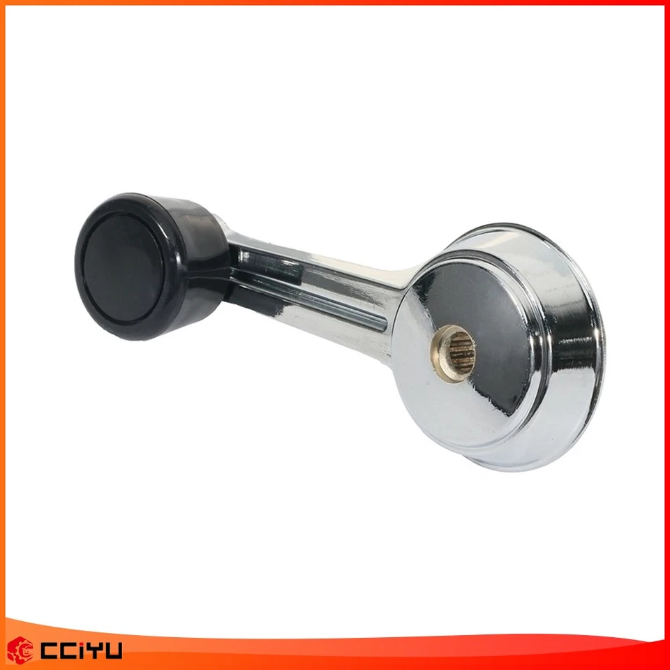 2x Manivela de Janela Interior Cromado para Jeep Cherokee Wagoneer Wrangler - Imagem 3 de 4