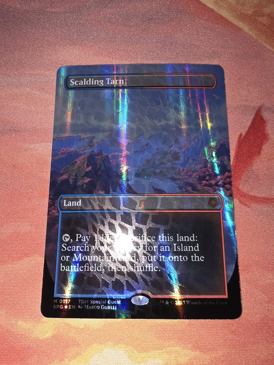 沸騰する小湖 Scalding Tarn foil MTG Borderless Dragonscale Foil Scalding Tarn NM Unplayed | eBay
