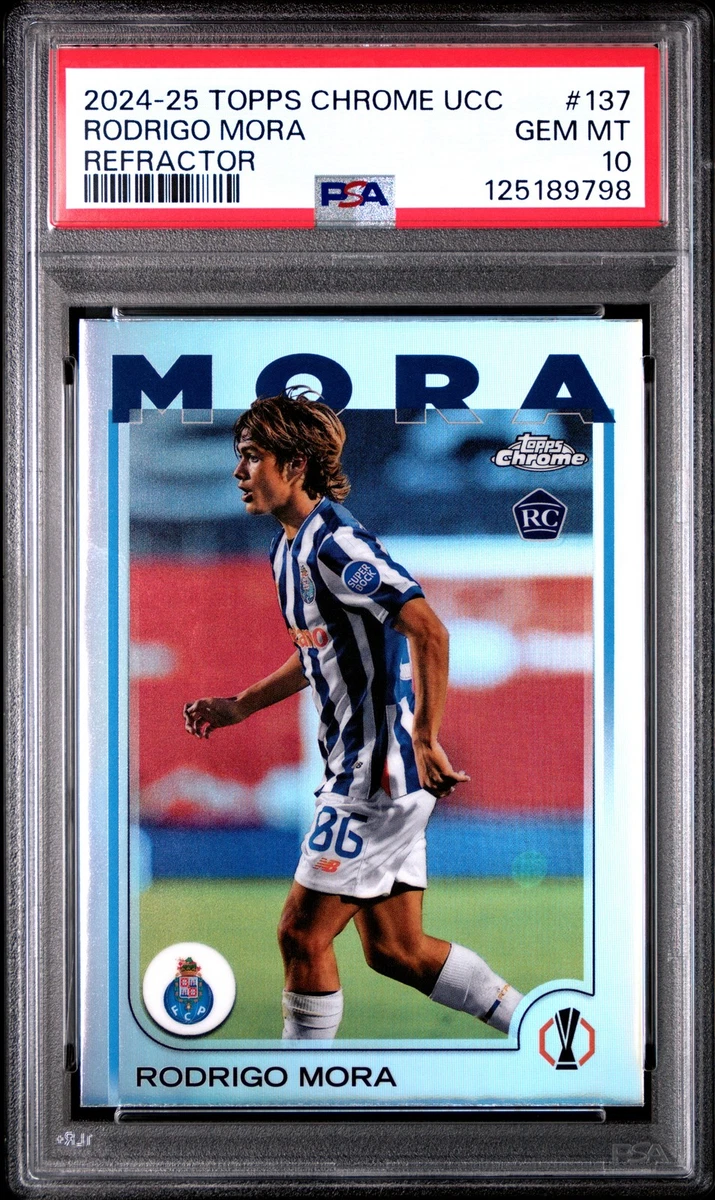 Carte Topps UCC Chrome 2024-25 Rodrigo Mora (Rookie) – FC Porto