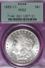 1883 CC PCGS MS62 MORGAN SILVER DOLLAR #B52360