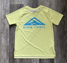 Nike Unisex M Pro Elite Trail Running Track Shirt MADE IN USA DX9146-712 Yellow