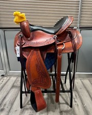 Western Barrel Saddle: Premium Leather Saddle With Complete Tack Set