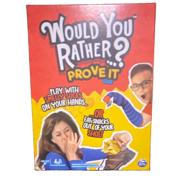 Spin Master Would You Rather? Prove It Family Humor Game, 3+ Players, 8+