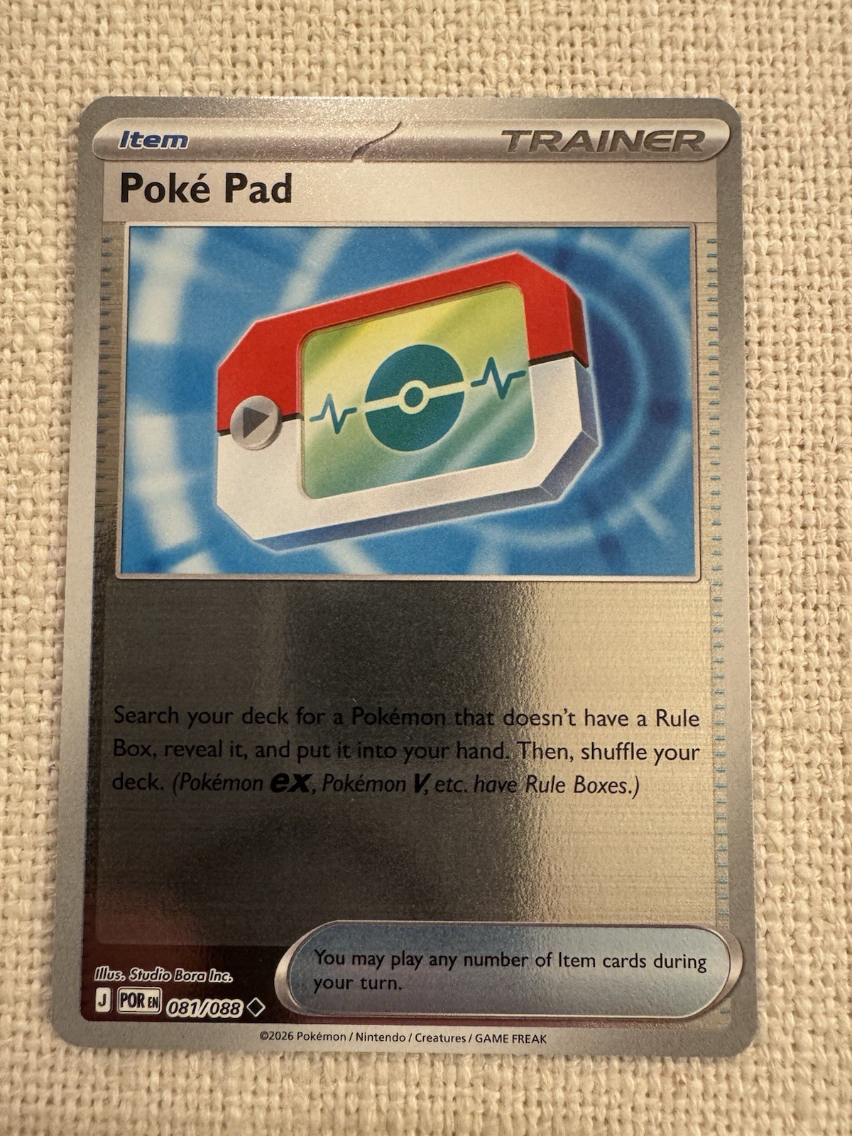 Poké Pad - Reverse Holo - Perfect Order 81/88 Pokémon TCG NM