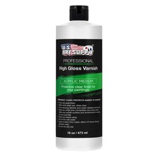 U.S. Art Supply Professional Gloss Varnish - 16 Ounce