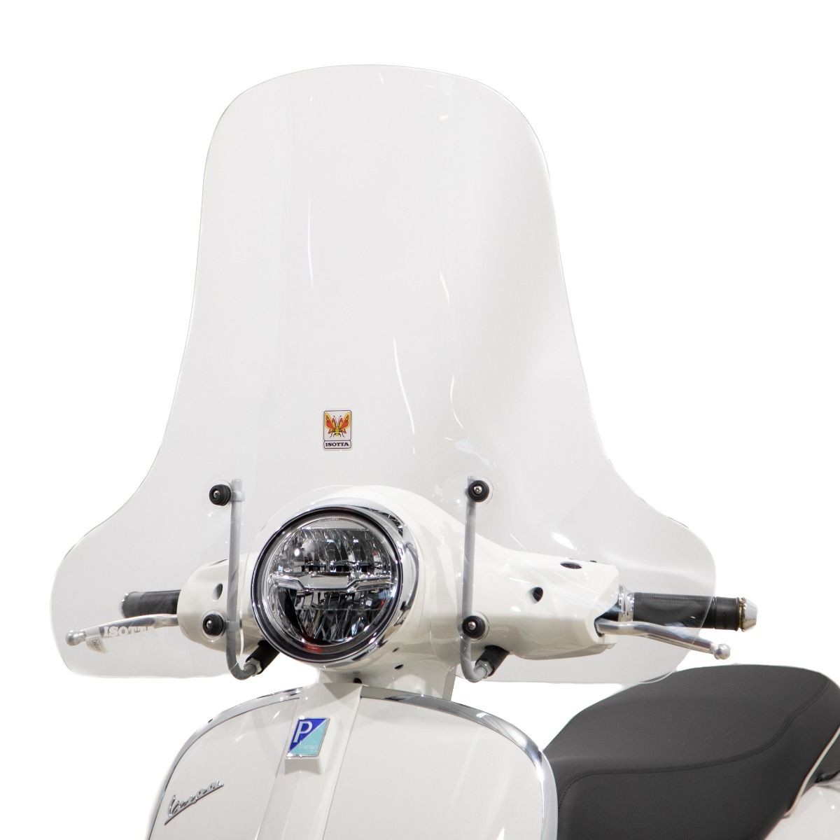Transparent Windshield Vespa GTS 300 2023 Complete with Isotta Windshield Mounts