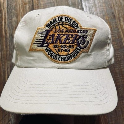 Sports Specialties LA Lakers NBA Team of the 80s World Champions White Cap OS
