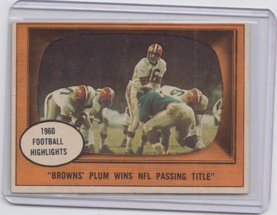 1961 Topps #132 Milt Plum IA ! EX + Set Break - Photo 1/2