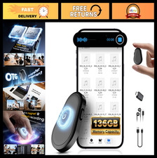 136GB Voice Activated Recorder - 9800 Hours HD Audio, DSP Noise Cancellation for