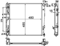 Mahle KüHler, MotorküHlung CR 1892 000S FüR Hyundai KIA