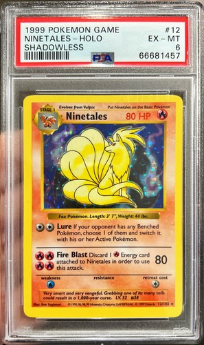 Ninetales (Shadowless) graded PSA 6 for sale on eBay