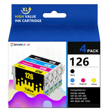126 Ink Cartridge Combo Pack KCMY - Compatible for Epson NX330, NX430 Printer
