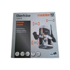Meister Oberfräse 1200 W, MOF1200-1 - Drehzahlregelung - Spindelarretierung - St