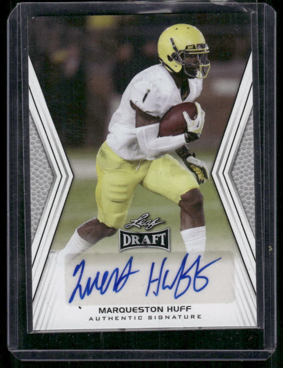 Marqueston Huff Leaf Draft Autographs #AMHI Base